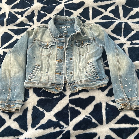 Girls denim jacket-BACK TO SCHOOL - Picture 1 of 3